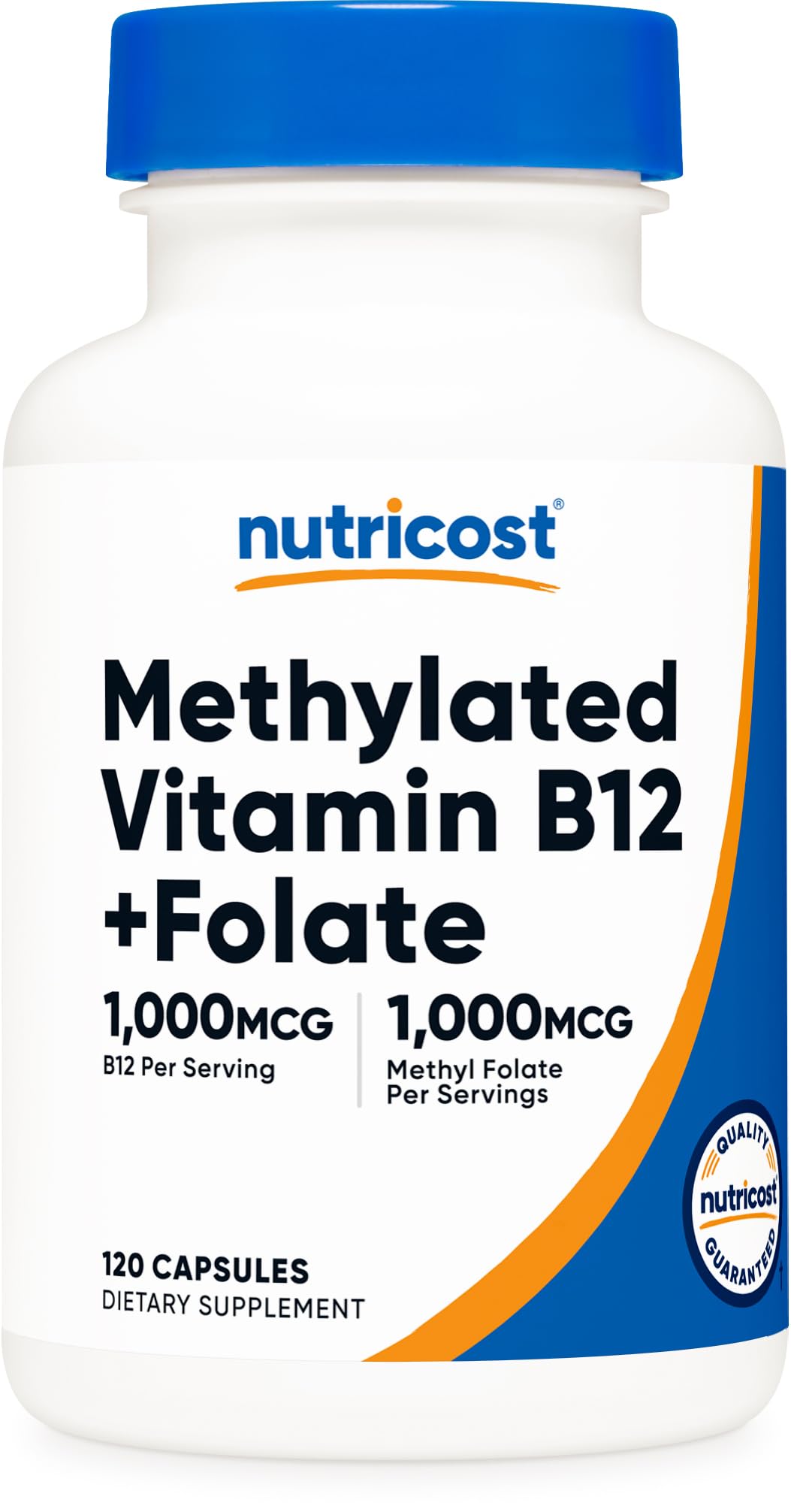 Nutricost B12 méthylée et folate bouteille: soutien quotidien possible