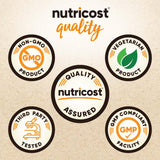 Nutricost Barley Grass Juice Powder en sachet, idéal pour le petit déjeuner sain.