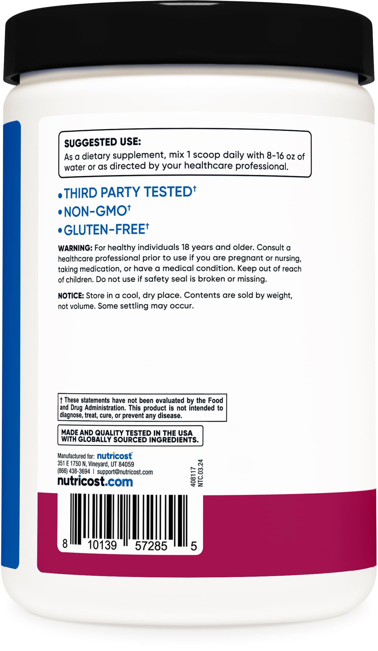 Nutricost BCAA Active – scène salle de sport et endurance suggérée