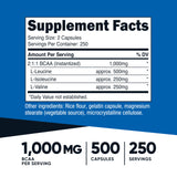 Nutricost BCAA 1000mg : gélules faciles à avaler pendant l’effort