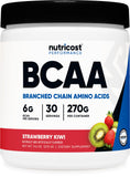 Nutricost BCAA flacon sur étagère, pratique pour des entraînements soutenus.