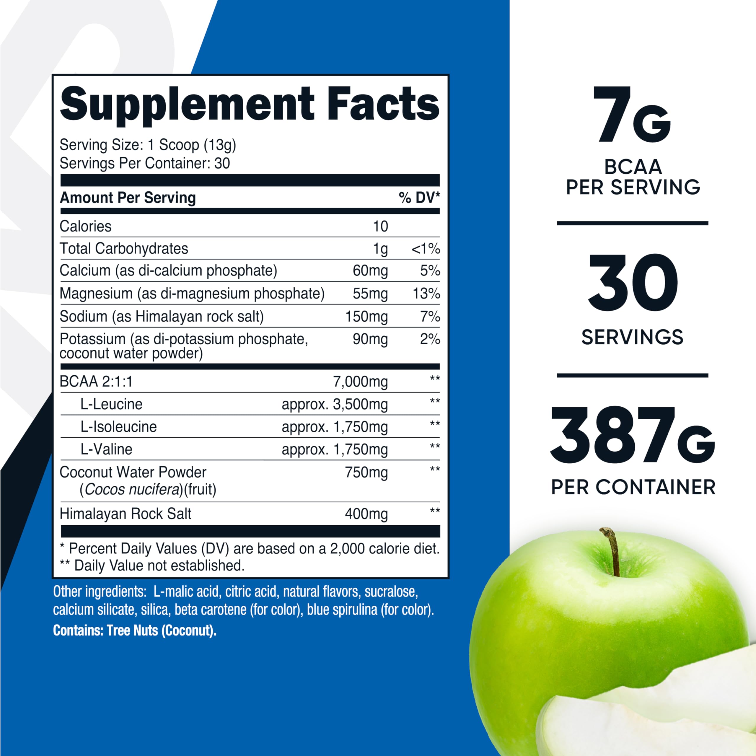 Nutricost BCAA Hydration boîte 30 portions pratique pour plusieurs séances
