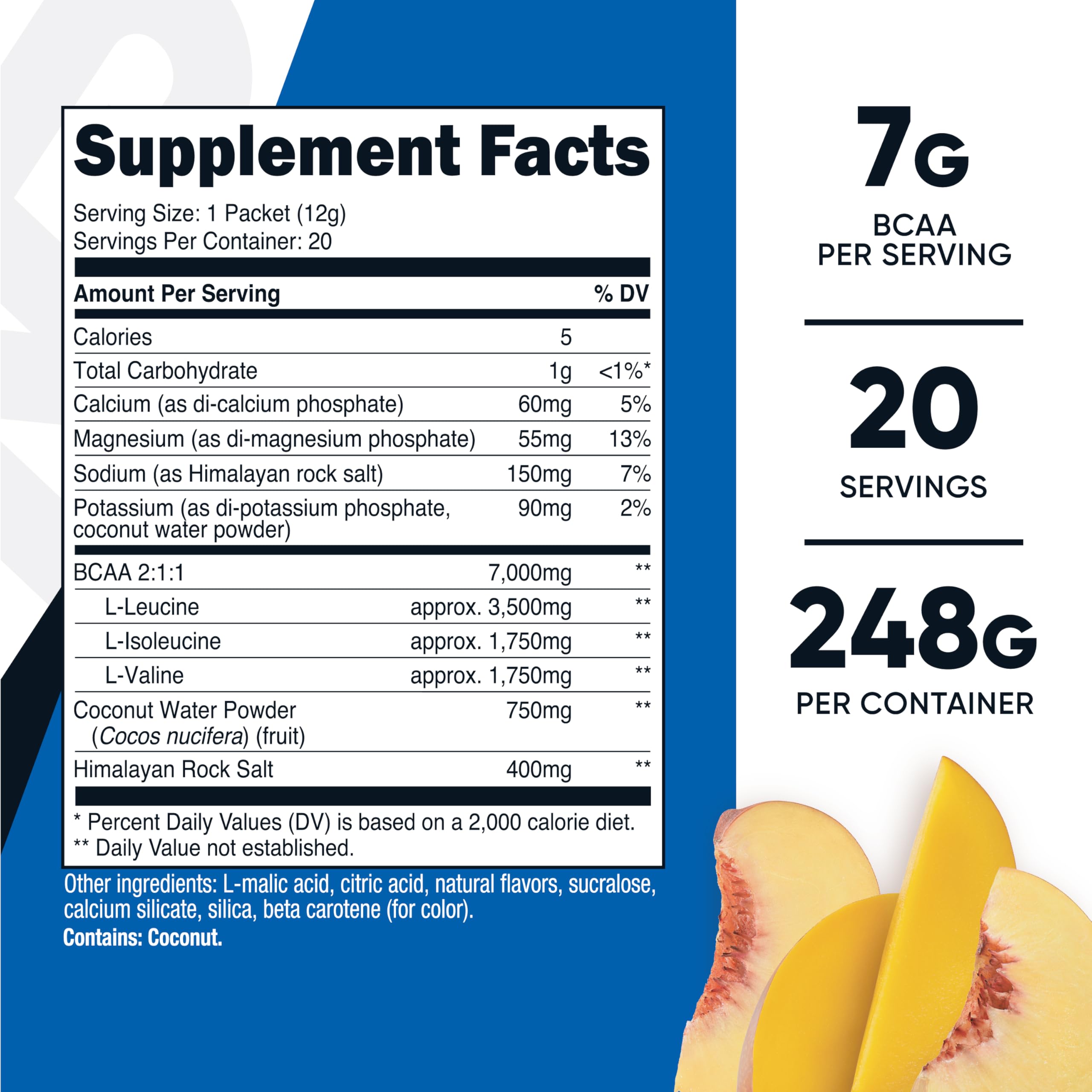 Versement dans l'eau de Nutricost BCAA+ Hydration, texture légère