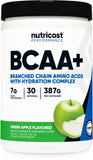 Nutricost BCAA Hydration poudre pomme-verte pour hydratation rapide durant l'entraînement
