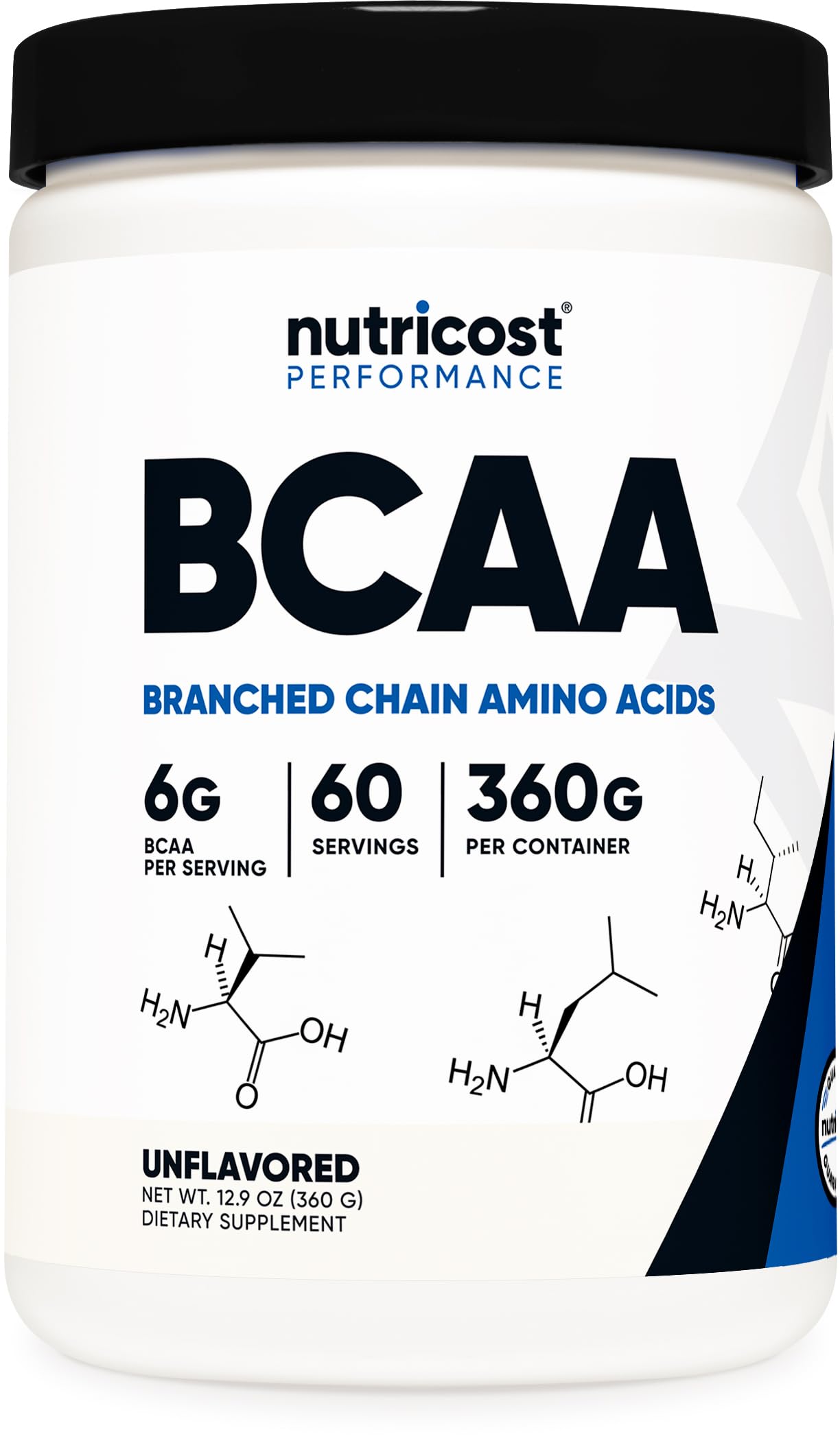 Nutricost BCAA en bouteille avec doseur pour dosage précis