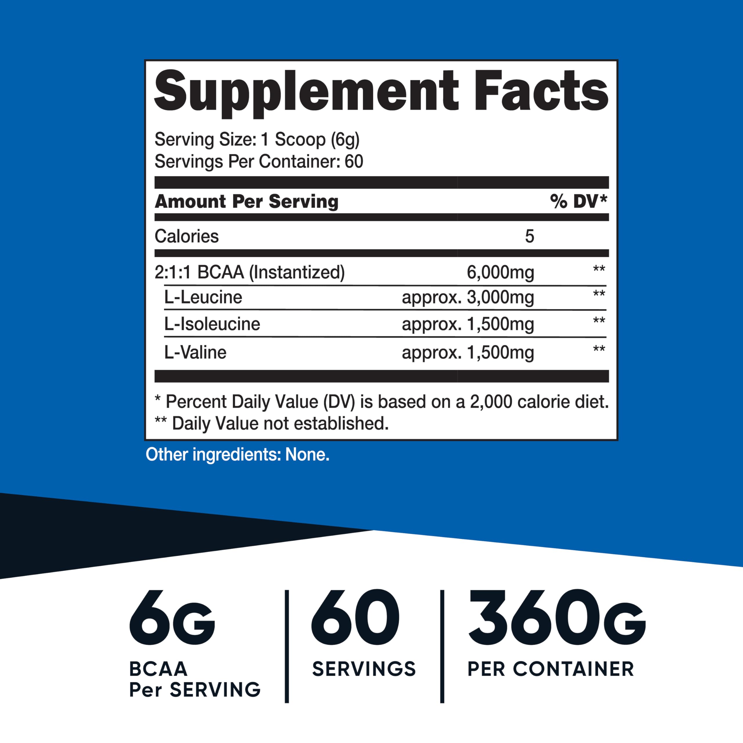 Cuillère-doseuse Nutricost BCAA, mesure pratique