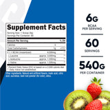 Nutricost BCAA Fraise Kiwi, scoop inclus, dosage pratique