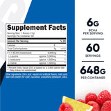 Nutricost BCAA Framboise-Citronade — doseuse et poudre pour mélanger rapidement.