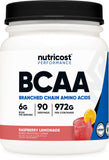 Nutricost BCAA Poudre Framboise-Citronnade dans une bouteille prête à boire pour récupération légère