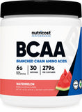 Nutricost BCAA Poudre Pastèque : bouteille prête à l’emploi pour l’entraînement.