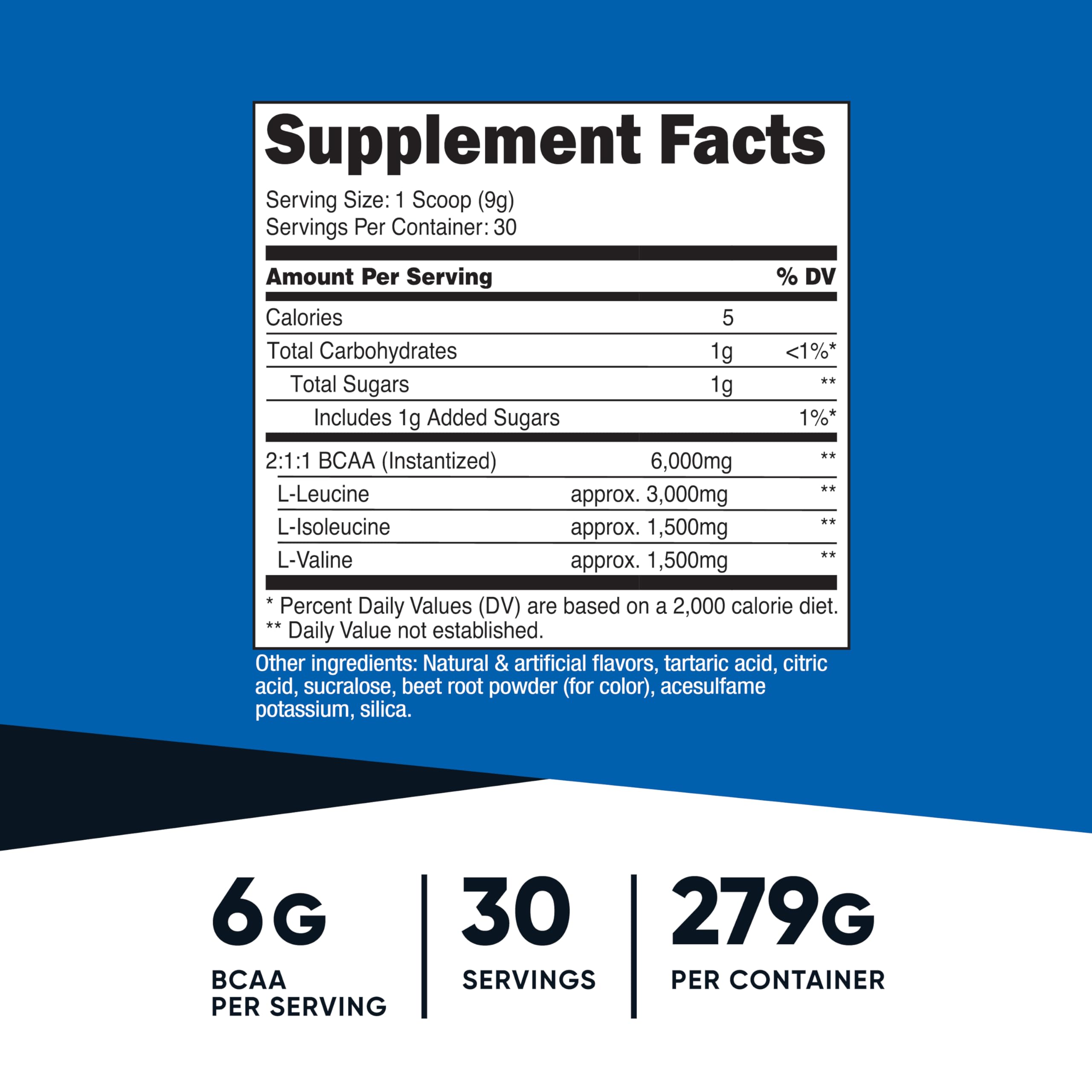 Nutricost BCAA Poudre Pastèque : doseuse pratique pour mélanger rapidement.