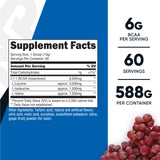 Nutricost BCAA Poudre Raisin — Doseur intégré pour doser facilement.