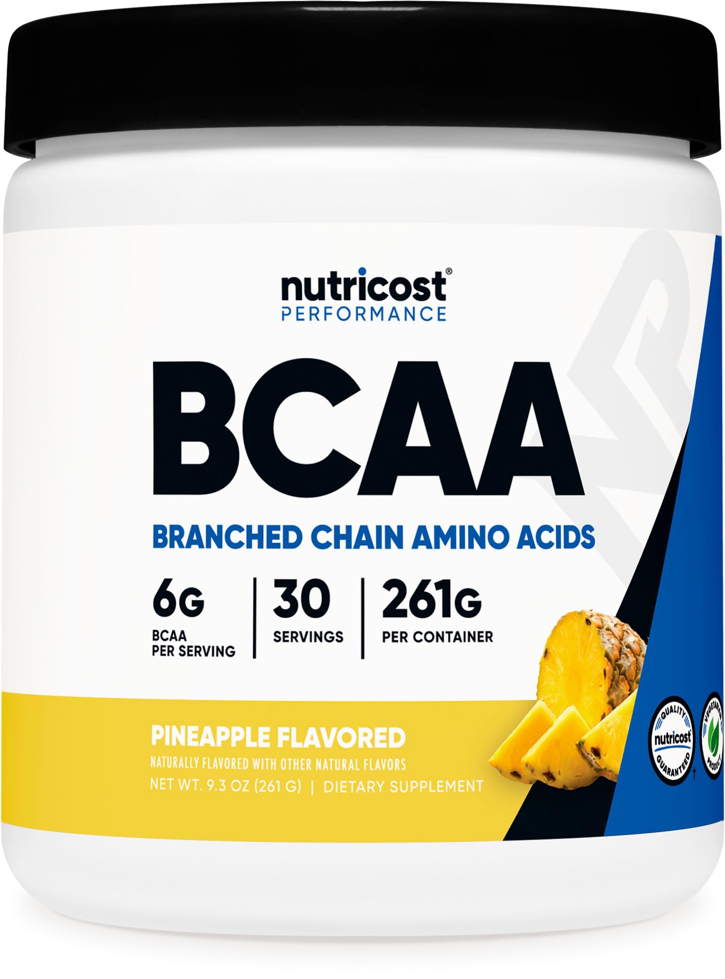 Nutricost BCAA Poudre Ananas, bouteille ouverte après entraînement