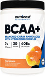 Nutricost BCAA Hydratation Saveur pêche : bouteille prête pour l'entraînement.