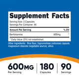 Nutricost Benfotiamine 600 mg – capsules faciles à avaler pour une pratique quotidienne.