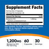 Nutricost Berberine HCl capsule-02 : flacon clair et pratique pour le quotidien.