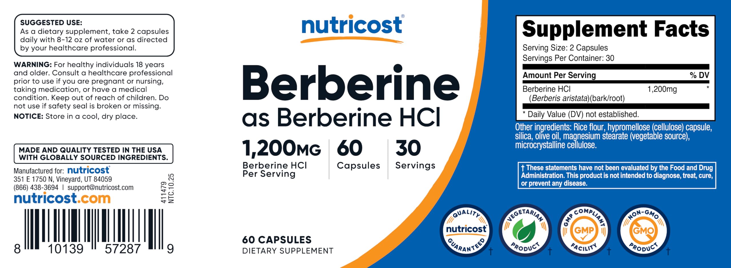 Nutricost Berberine HCl capsule-07 : emballage pratique pour le voyage.
