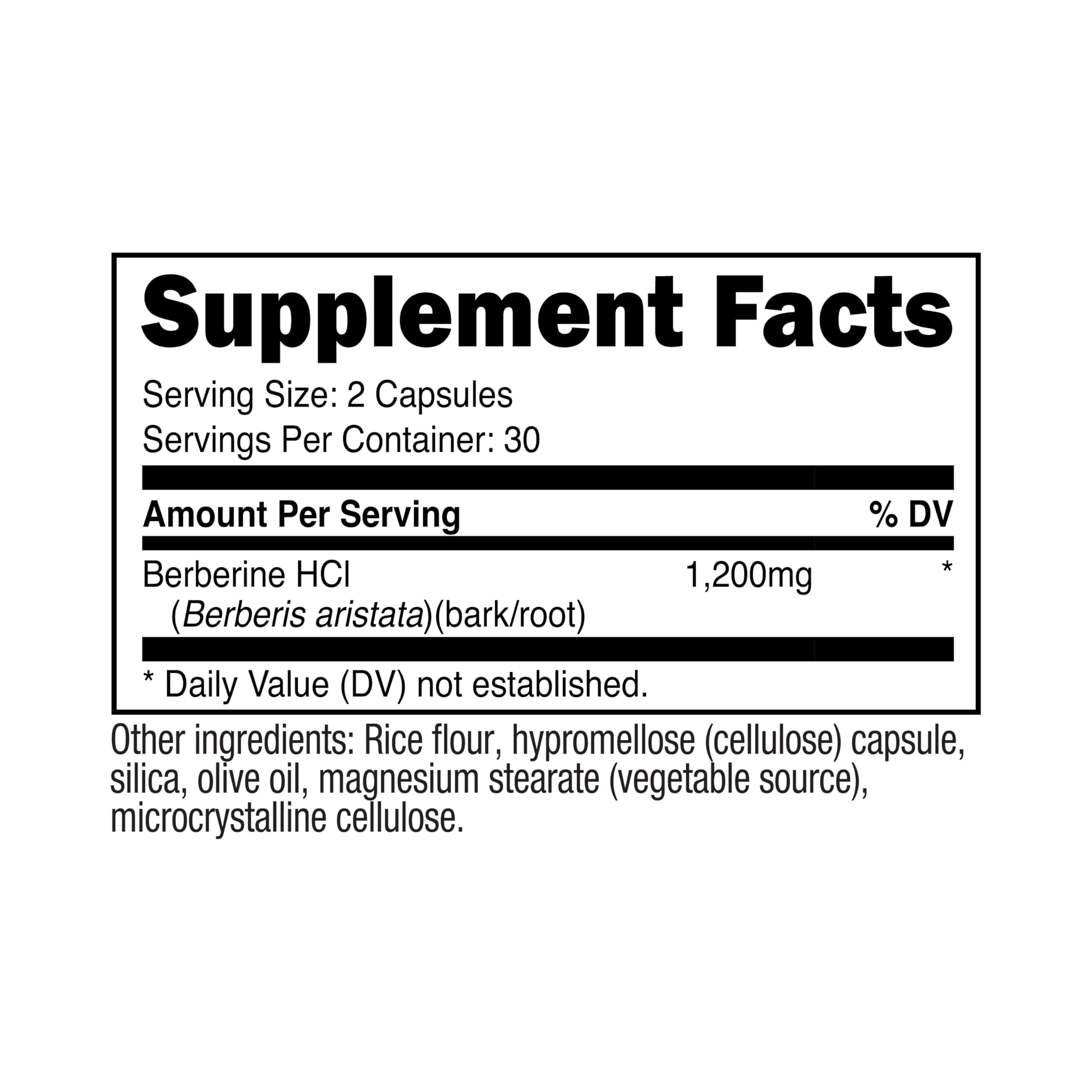 Nutricost Berberine HCl capsule-08 : produit conforme BPF et FDA pour tranquillité.