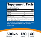 Nutricost Beta Sitosterol – emballage indiquant sans OGM et sans gluten