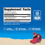 Nutricost Betterave rouge, flacon de capsules – format pratique pour 60 portions.