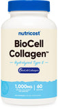 Nutricost BioCell Collagen bouteille : soutien potentiel des articulations et de la peau