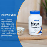 Nutricost Biotine pratique à stocker dans le placard