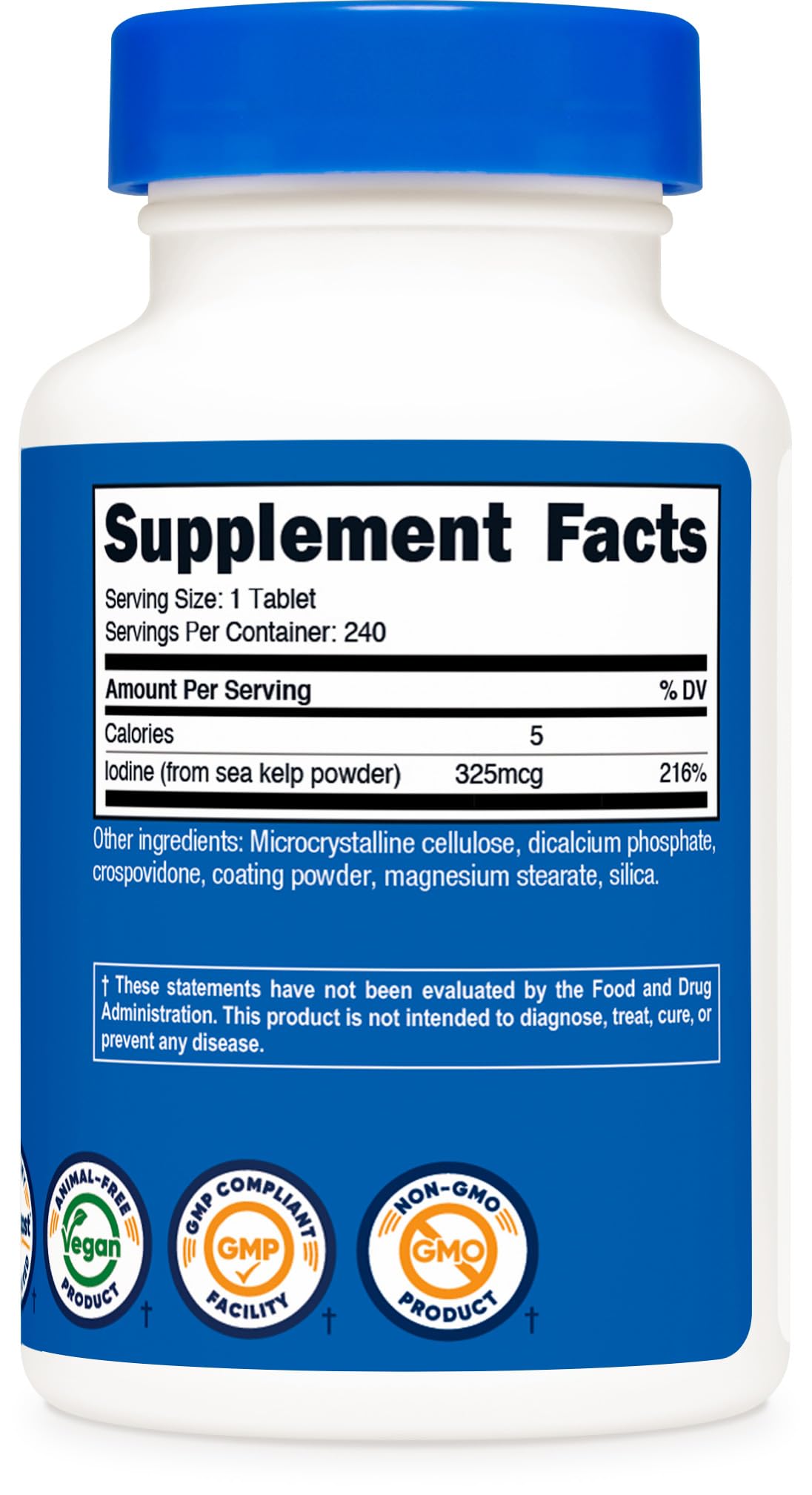Nutricost emballage 240 tablettes, facilement intégrables à votre rituel de bien-être.