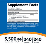 Nutricost Extrait de Prêle – boîte 240 gélules pour votre routine.