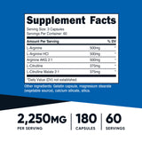 Capsules Nutricost oxyd-nitrique, ingestion facile et routine pré-entraînement.