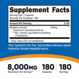 Nutricost Bouteille de 180 capsules pour 180 portions faciles à prendre.