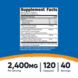 Nutricost bouteille de capsules curcuma gingembre: flacon pratique pour votre routine quotidienne