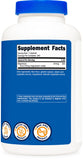 Étiquette Nutricost Magnésium Oxyde sur la bouteille, conformité GMP et FDA.