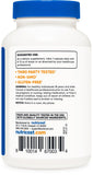 Bouteille Nutricost Bromélaïne affichant les certifications de qualité.