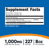 Nutricost Bromélaïne Poudre 4oz, format compact facilitant le dosage.