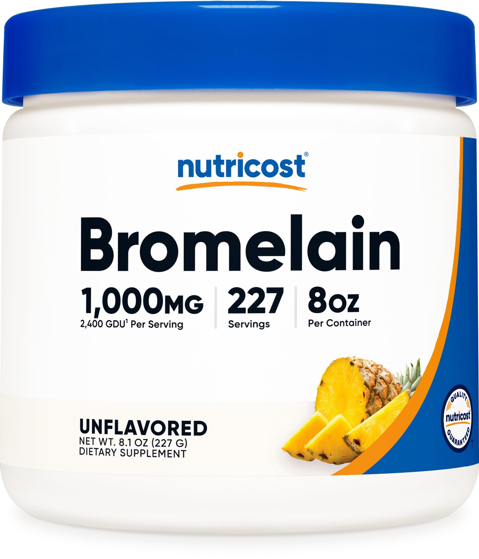 Nutricost Bromélaïne Poudre 8oz, poudre fine pour votre routine bien-être.