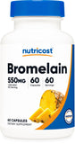 Nutricost Bromélaïne capsules 60: bouteille facile à intégrer dans la routine quotidienne.