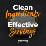 Nutricost Caféine Naturelle — boîte fermée conserve fraîcheur et qualité.