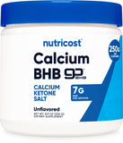 Nutricost Calcium BHB en poudre: boîte de 250 g prête à être intégrée à votre routine.