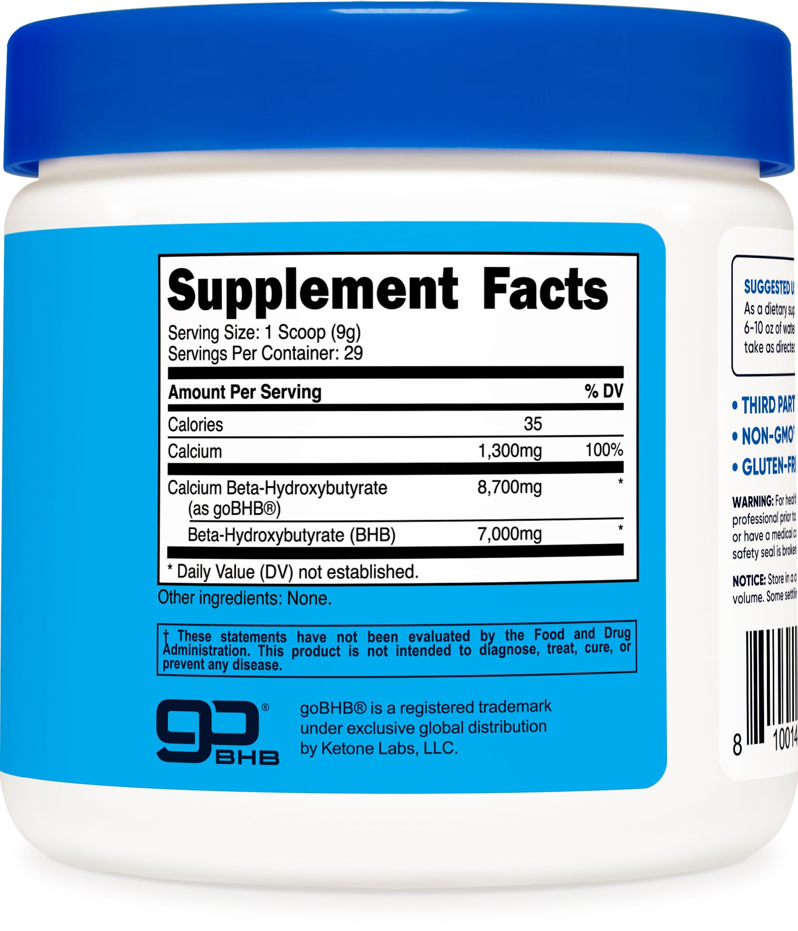 Nutricost Calcium BHB usage smoothie matin, idéal pour une routine énergisante.