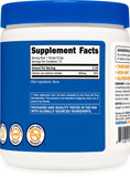 Nutricost Calcium Citrate, formulation végétarienne sans OGM et sans gluten.