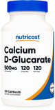 Nutricost Calcium D-Glucarate – bouteille : flacon clair et facile à prendre