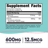 Nutricost Calcium D3, gélules véganes, 180 pièces, soutien potentiel pour vitalité.