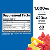 Nutricost Calcium Magnésium Poudre Fruit Punch, préparation facile dans l’eau