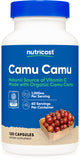 Nutricost Camu Camu 1000mg - Bouteille pratique pour usage quotidien.