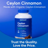 Capsules Nutricost Cannelle Bio Ceylon parfaites pour une routine quotidienne.