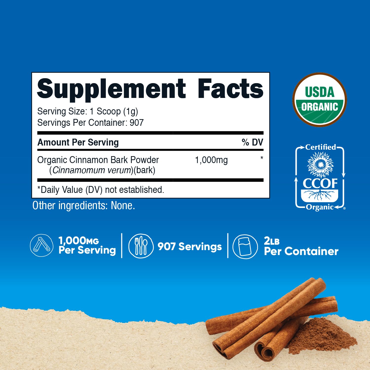 Nutricost Cannelle de Ceylan poudre: dosage facile pour vos recettes.