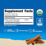Nutricost Cannelle de Ceylan poudre: dosage facile pour vos recettes.