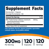 Nutricost Chardon-Marie: capsules visibles pour une utilisation quotidienne.
