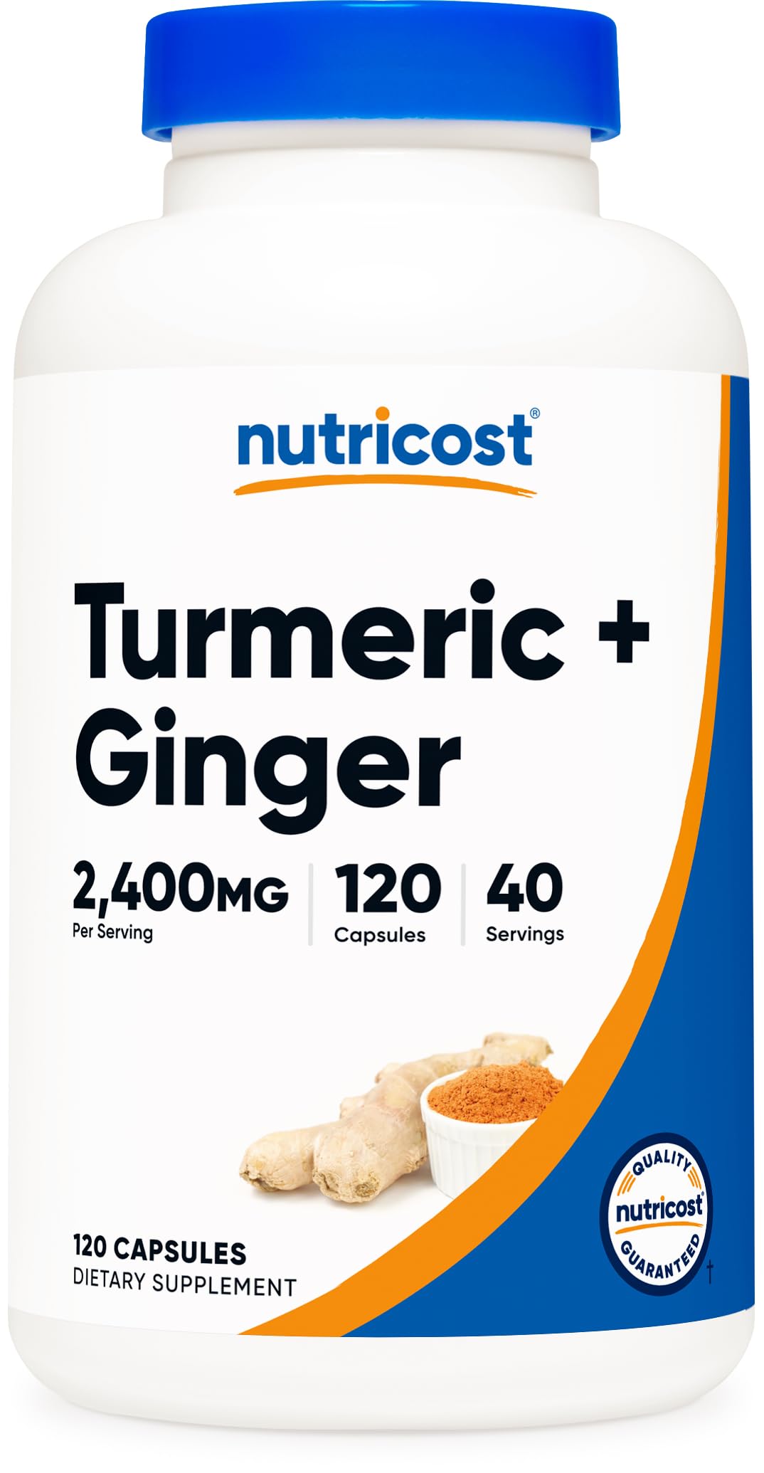 Nutricost capsules-curcuma-gingembre-biopeine: vue capsule facile à prendre au quotidien