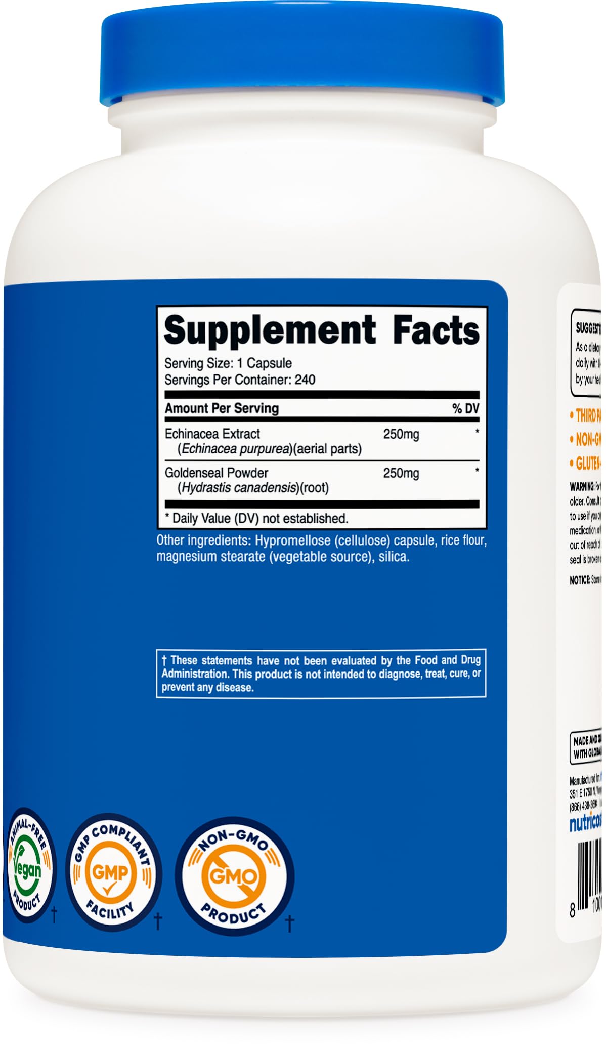 Nutricost capsules faciles à avaler, usage quotidien simplifié.